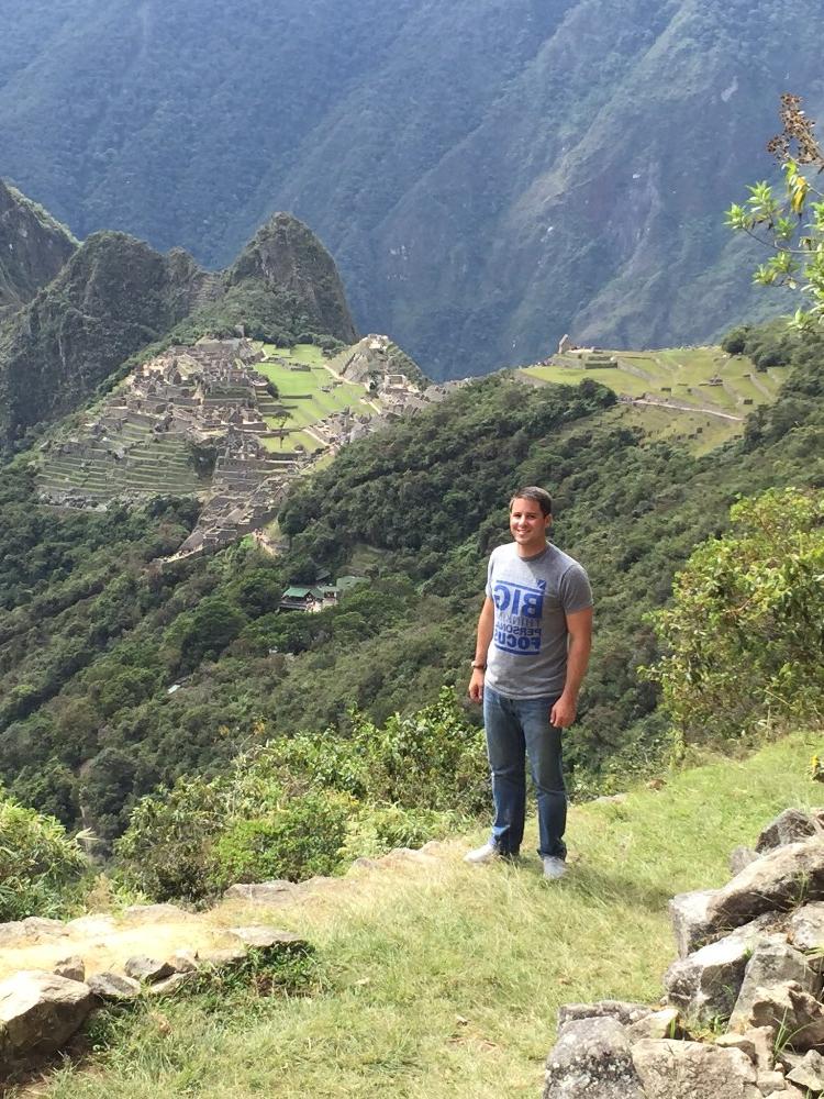 Doug Morally at Machu Picchu in Peru
